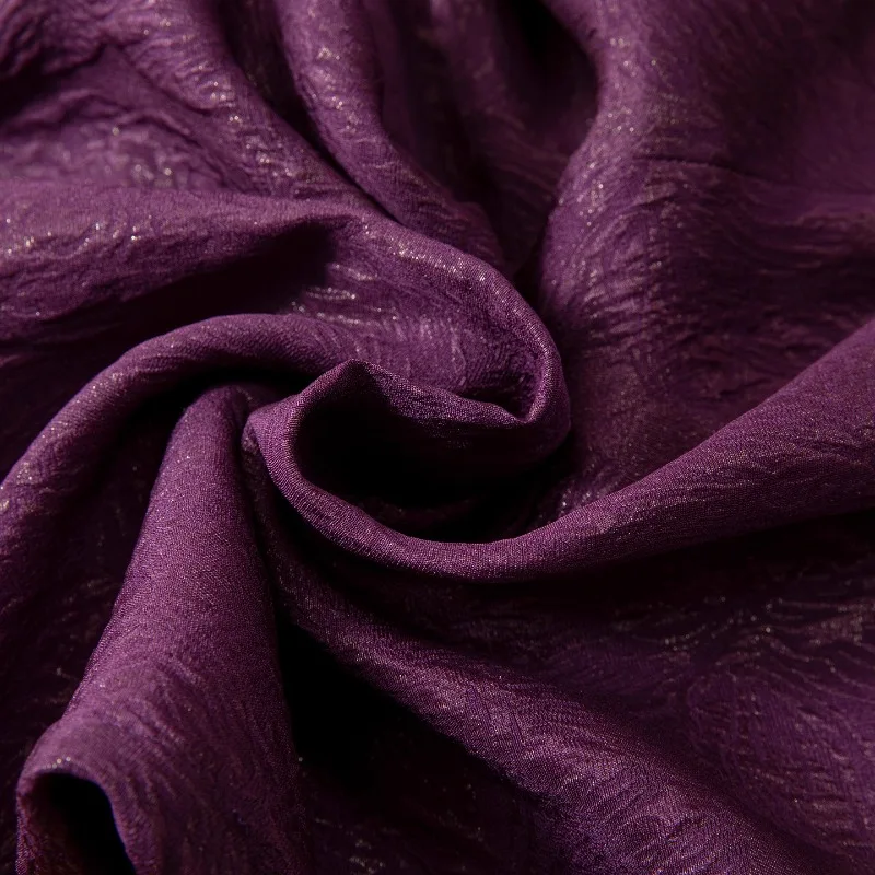 Relief Like 100% Natural Mulberry Silk GuanLe Crepe Elastic Waisted Fashionable High Waisted Casual Straight Leg Pants