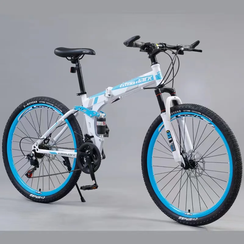 24 26 بوصة 21 24 27 سرعة الدراجة الجبلية قابلة للطي مع إطار فولاذي دراجات الطريق للبالغين #2