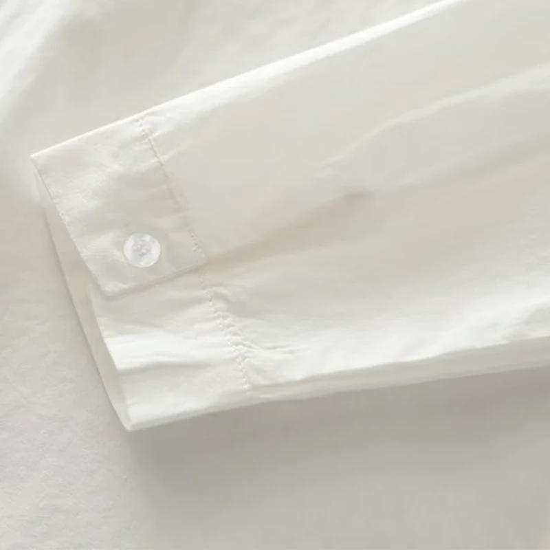 Nova primavera outono casual doce algodão topos roupas femininas coelho dos desenhos animados bordado camisa branca colorido botão blusas k122