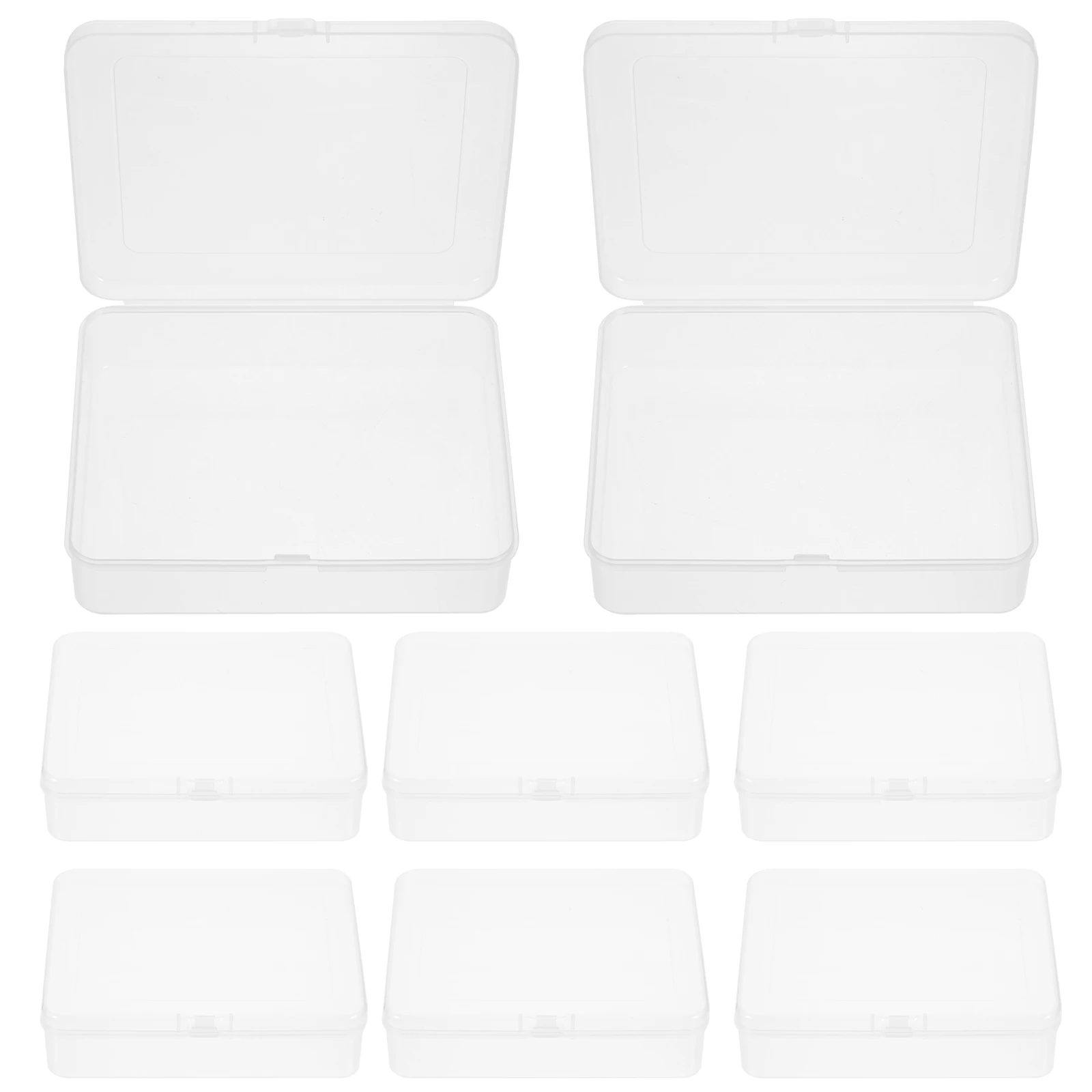 

12pcs Plastic Storage Container Transparent Box For Crafts Beads Coins Earplugs Safety Pins Jewelry Watch Parts Cosmetics