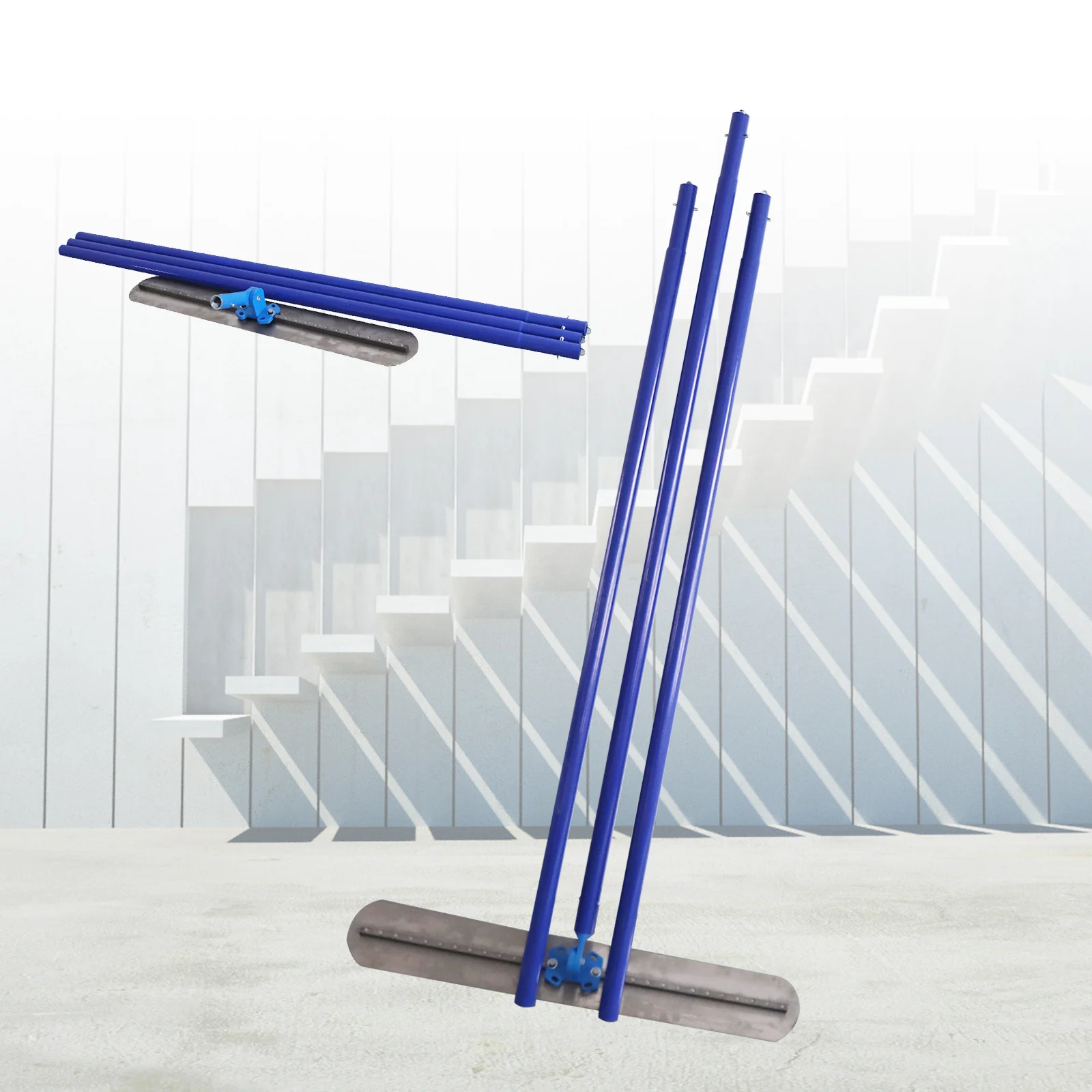 مقبض طويل مجرفة خرسانية أدوات خرسانية ديكور منزلي، أدوات بناء هندسية #5