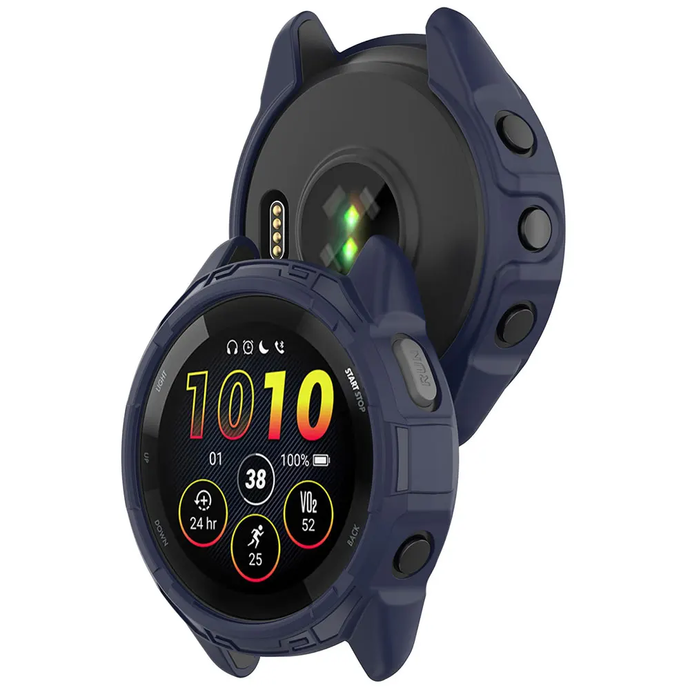 غطاء حماية لساعة Garmin Forerunner 965 /265 /265S من السيليكون الناعم SmartWatch غطاء حماية مقاوم للصدمات