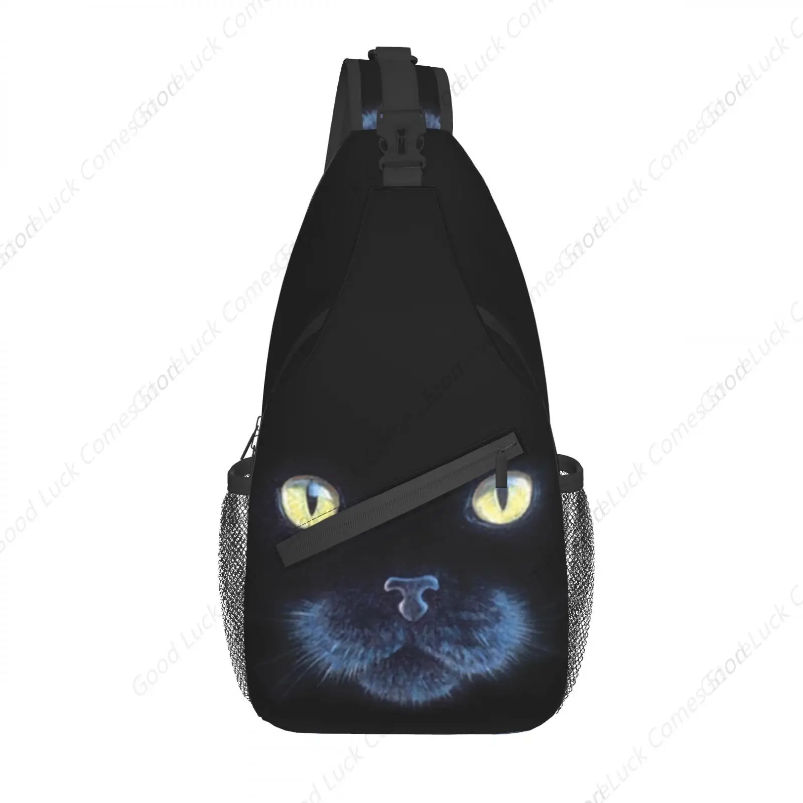 

Mystic Black Cat Crossbody Bags Trendy Sling Backpack Chest Shoulder Bag Gym Cycling Travel Hiking