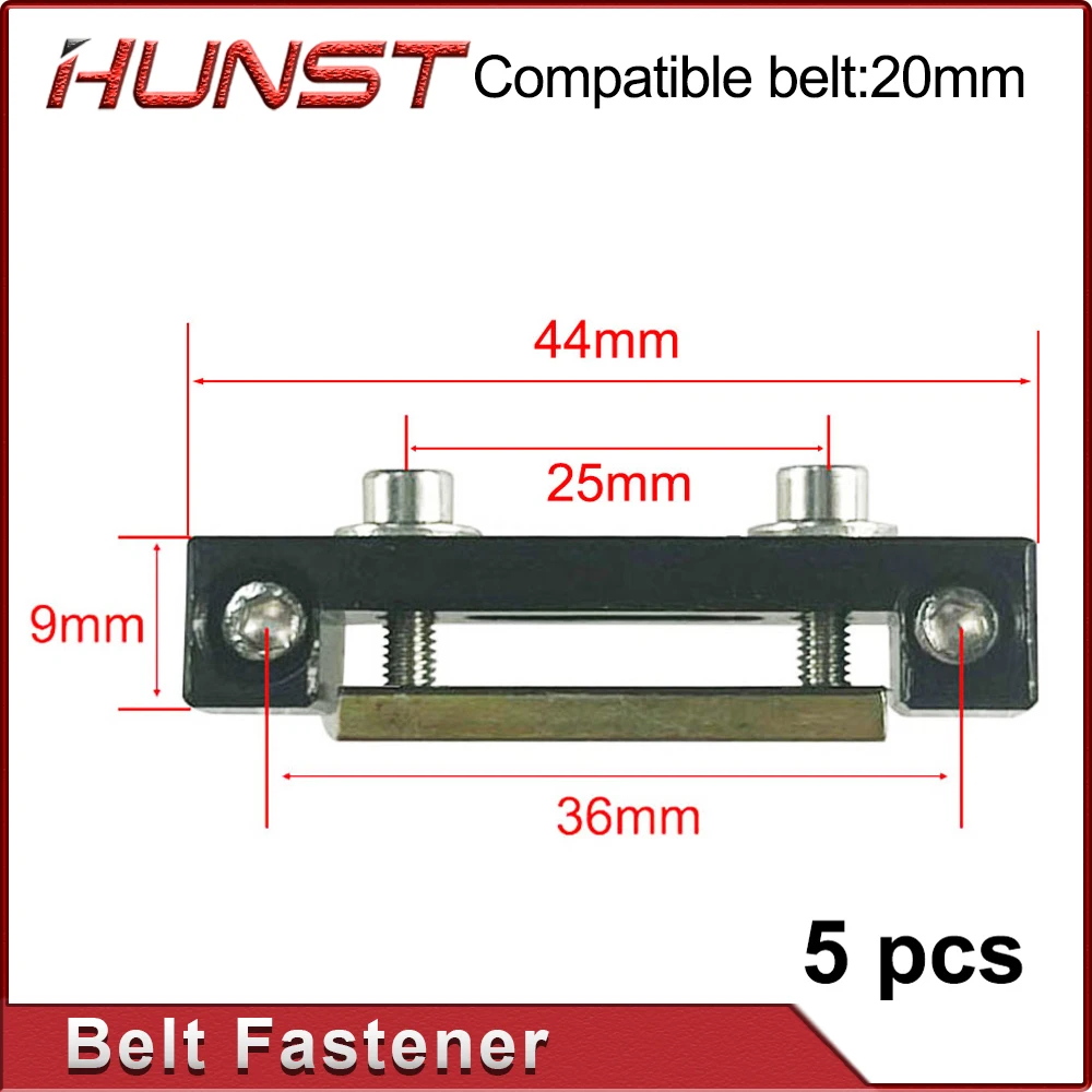 HUNST Belt Fasteners, 15mm/20mm Wide Open-type Synchronous belt Drives, Suitable for X/Y Axis Hardware Tools and Machine Parts.