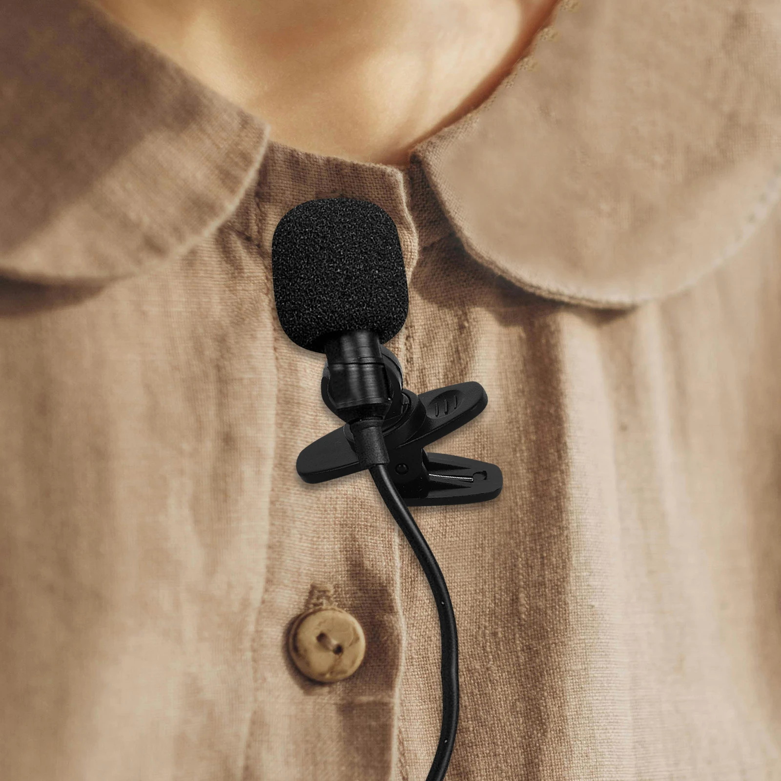 

10pcs Clips Black 8mm Rotatable Secure Grip Lavalier Lapel Large Mic Clip For Wireless Microphone Replacement Accessories