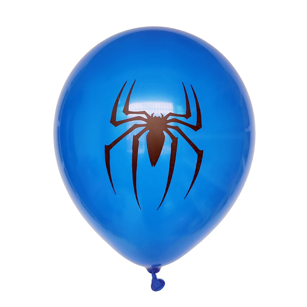 10pcs Spiderman Theme Latex Balloons Helium Globos Boy Birthday Party Avenger Decorations Toy Kid Baby Shower Party Supplies