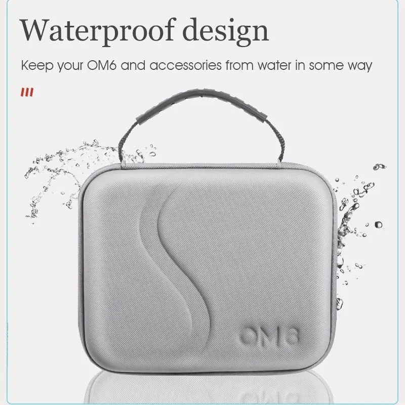 Para dji om 6 caso de armazenamento cardan portátil pu bolsa de ombro acessórios escudo protetor