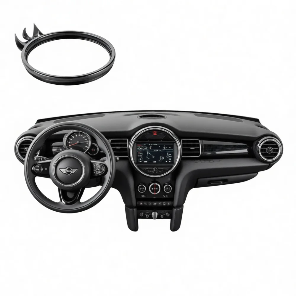 Aluminum Alloy Steering Wheel Trim Ring For Mini F54 F55 F56 F57 F60 Car Interior Accessories Decorative Cover