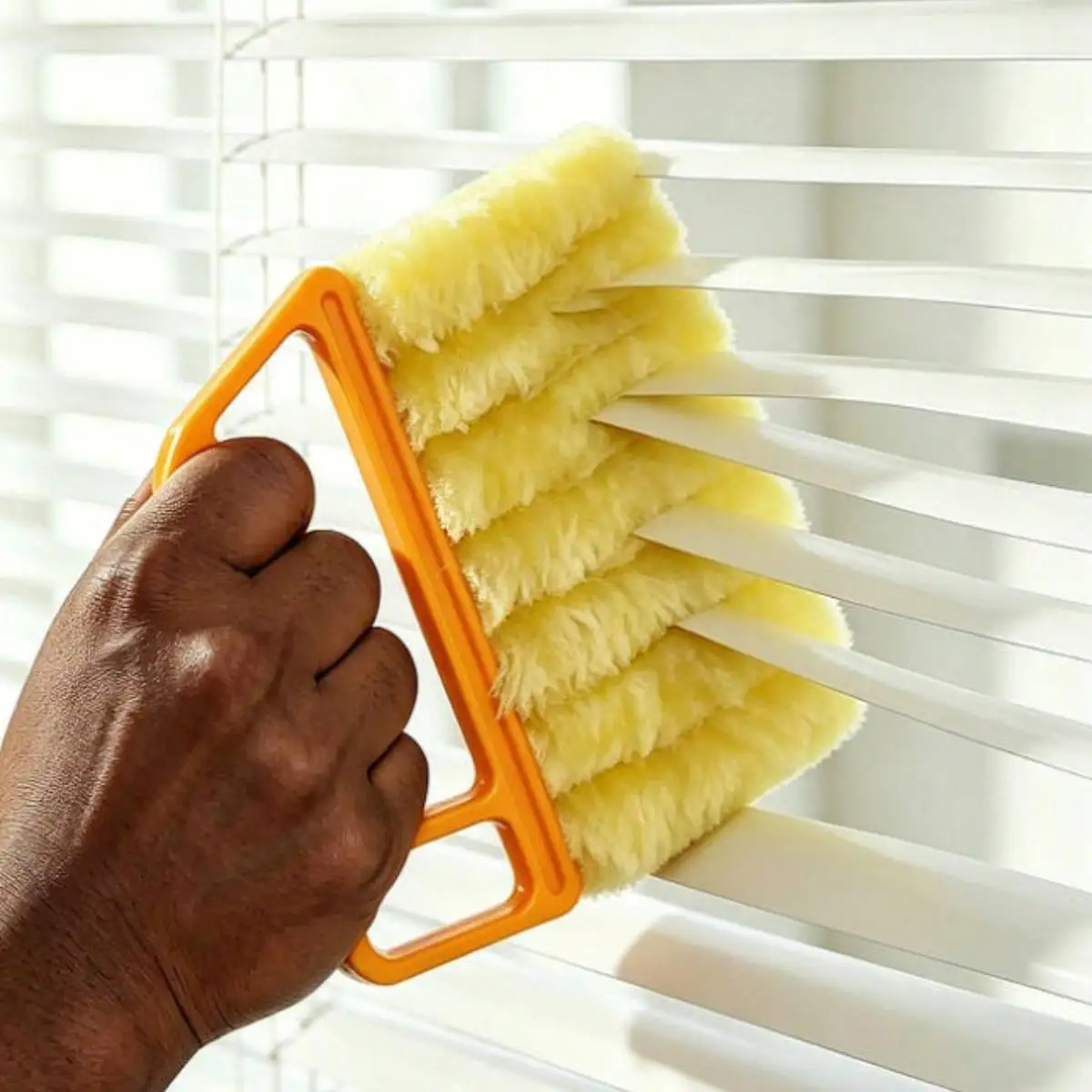 1PC Handheld Blinds Cleaning Brush, Window Blind Duster Cleaner, Detachable Washable Brush Head, Household Cleaning Tool for Air Conditioner Vents