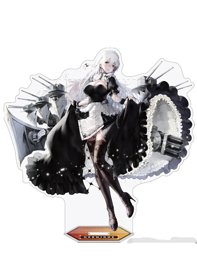 Game Azur Lane Acrylic Stand Doll Anime Hermione Charybdis Cheshire Figure Model Plate Cosplay Toy for Gift