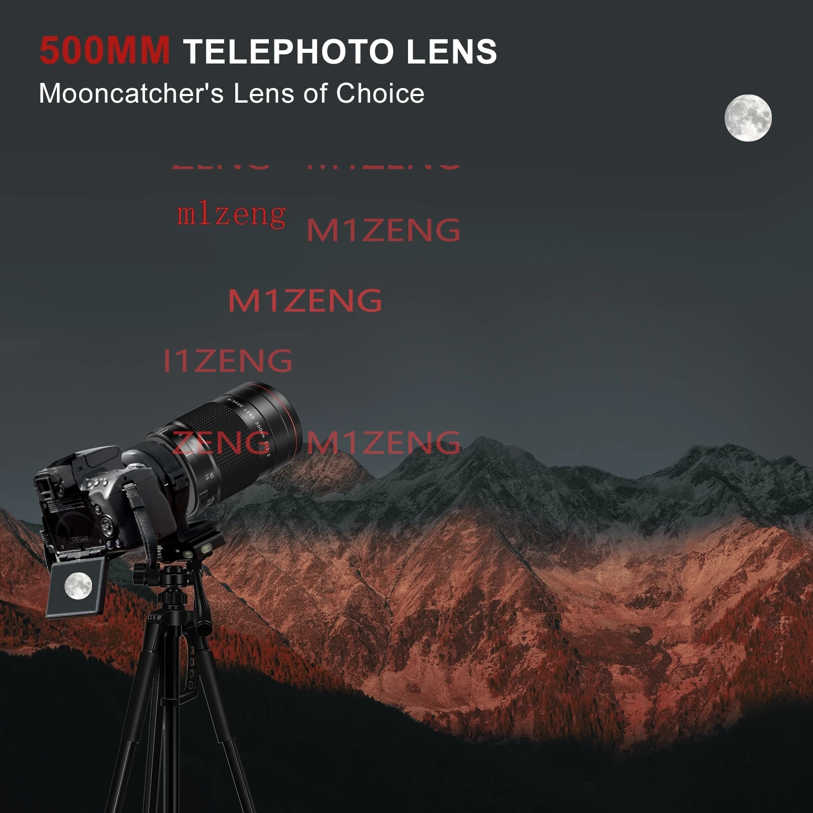 500mm f7.5 MIRROR telephoto LENS for canon eos eosr eosm nikon z7 z50 sony AF FE olympus panasonic leica L LM fuji camera