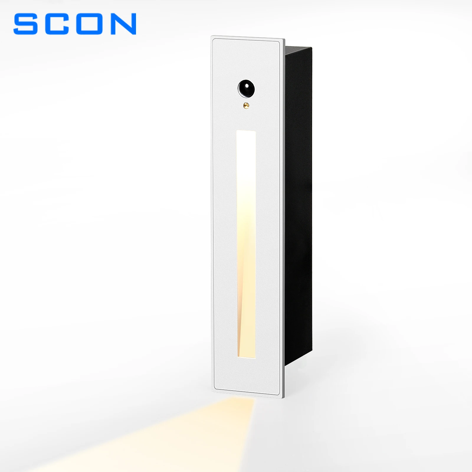 

SCON Led Recessed Wall Light PIR Sensor Light Corridor Steps Stairs Lamp Indoor Modern Fixture Lighting For Ladder Kitchen Foyer