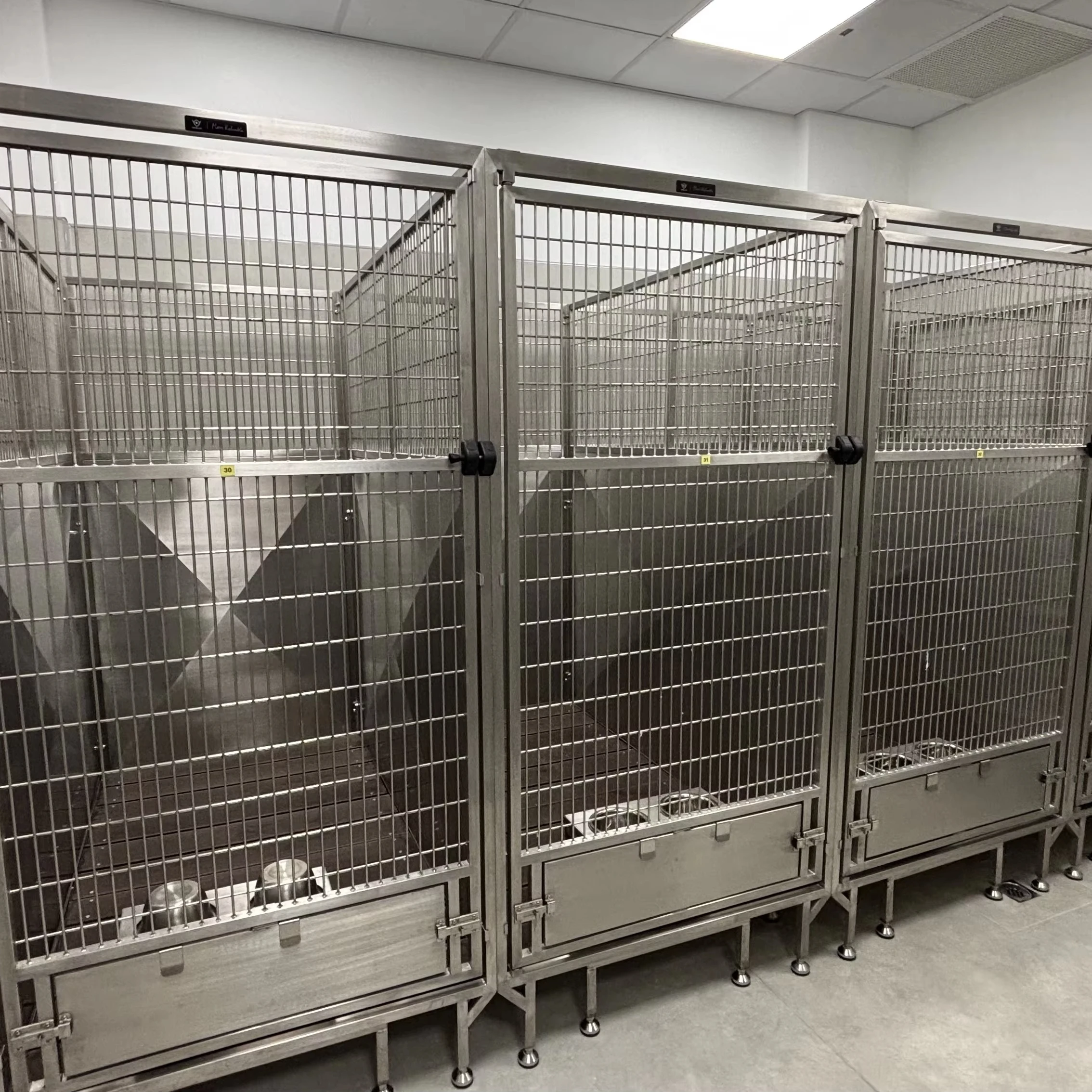 

Pet Grooming / Clinic Customized Dog Kennel Runs Outdoor Indoor Stainless Steel Dog Boarding Kennels