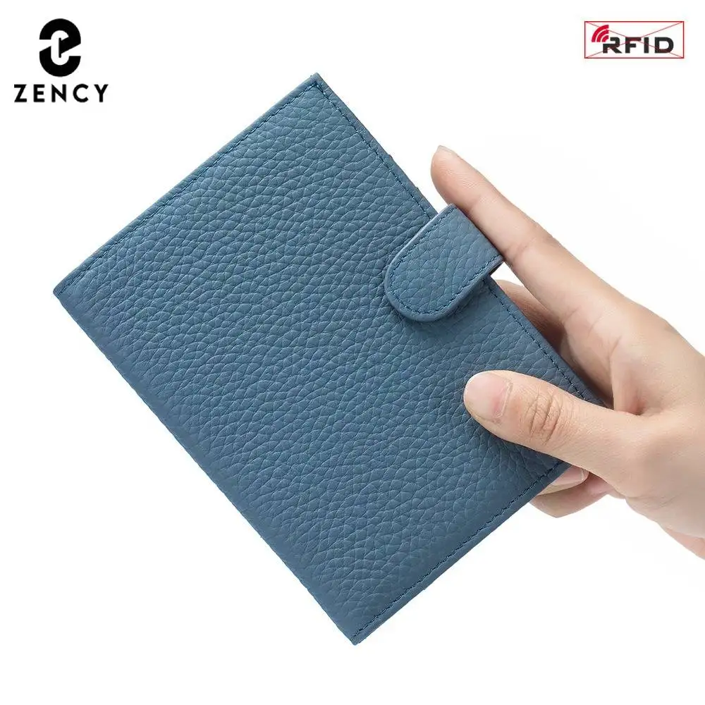 Zency Women Genuine Leather Wallet High Quality Multifunctional Credit Card Bag Female Coin Purse Money Bags 14 Color