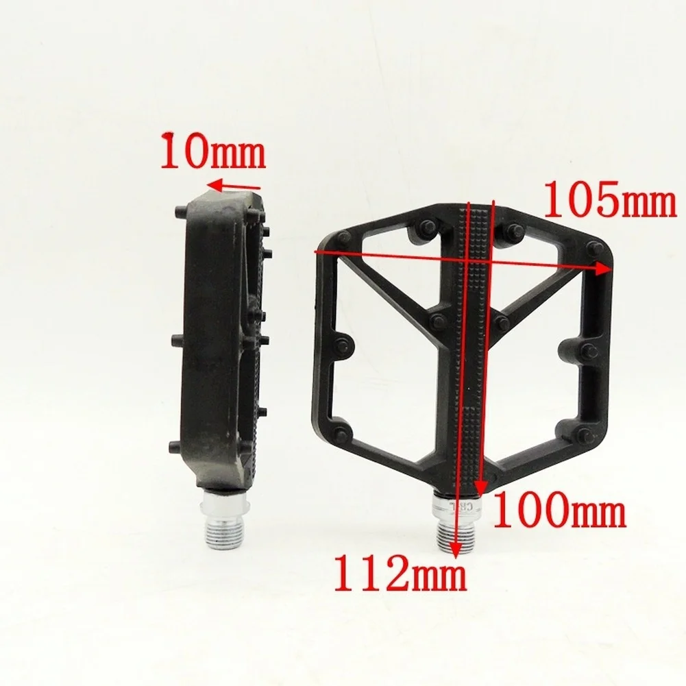 

For Off-road Riding Wide Bike Pedals Sealed Bearings Lightweight Nylon Pedals 11.2*10.5*10cm Smooth Rolling Bearings