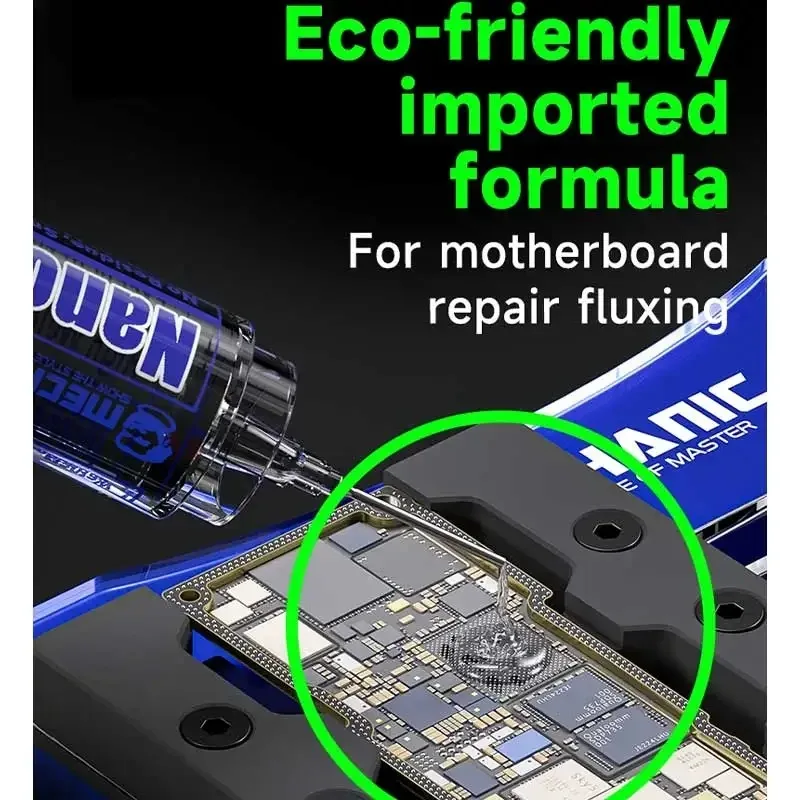 Pasta de flujo MECHANIC M35 nano para reparación de chips de teléfonos móviles y placas base, herramientas de soldadura de alto rendimiento 4