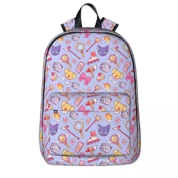 Sakura Card Captor - Violet Backpacks Student Book bag Shoulder Bag Laptop Rucksack Fashion Travel Rucksack Children School Bag