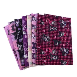 New Cute Kuromi Polyester Cotton Fabric Sewing Material For Clothes Dress Decor DIY Patchwork Quilting Material