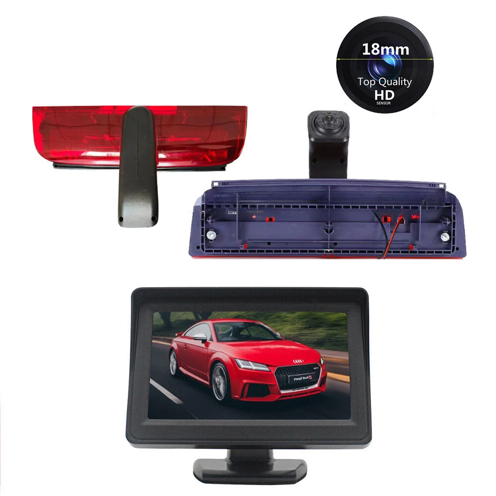 HKNL HD CCD Car Reverse Camera With 7