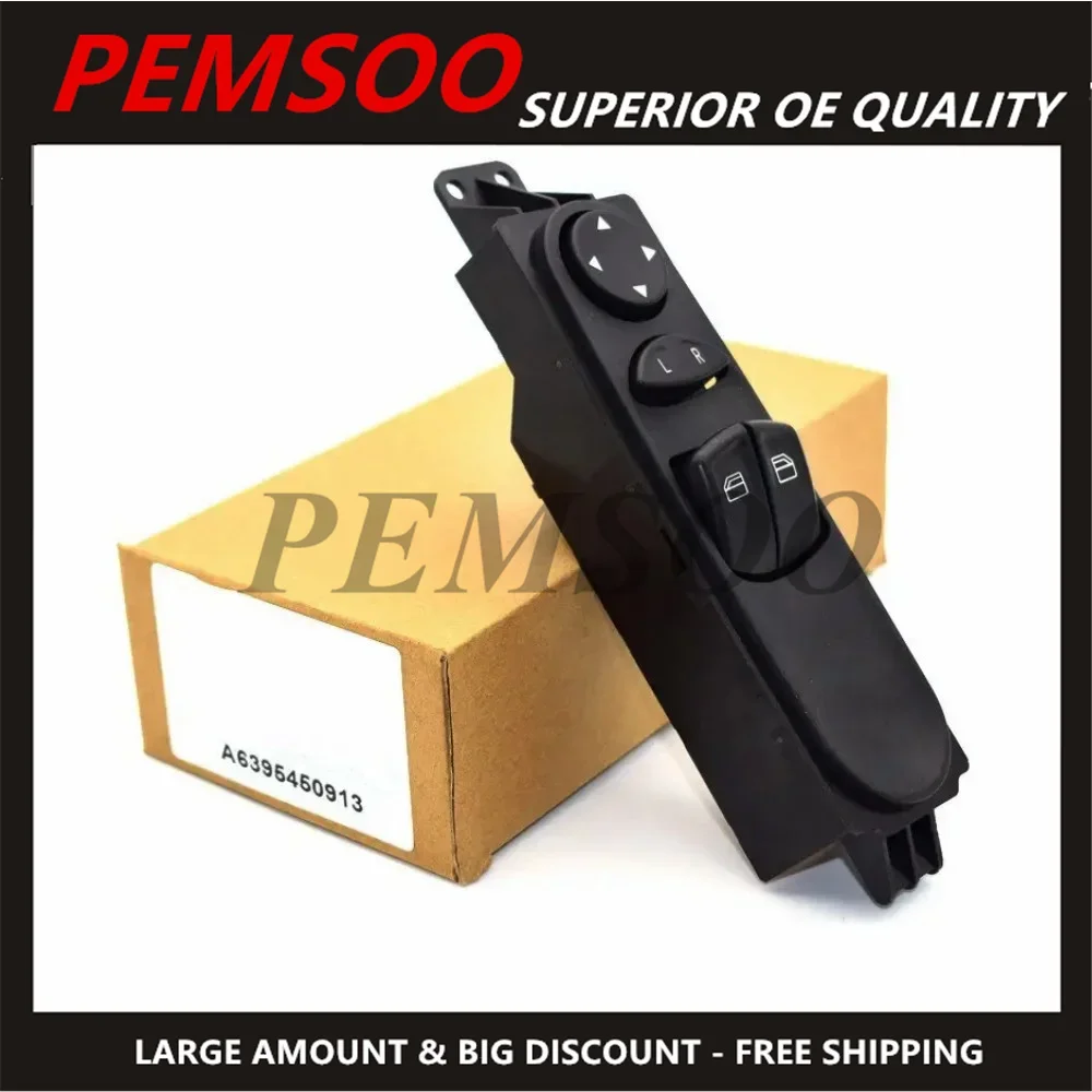 

1pcs Car Power Window Switch Master Panel A6395450913 A6395450113 6395450913 For Mercedes Benz W639 Vito Mixto Kasten 2003-15