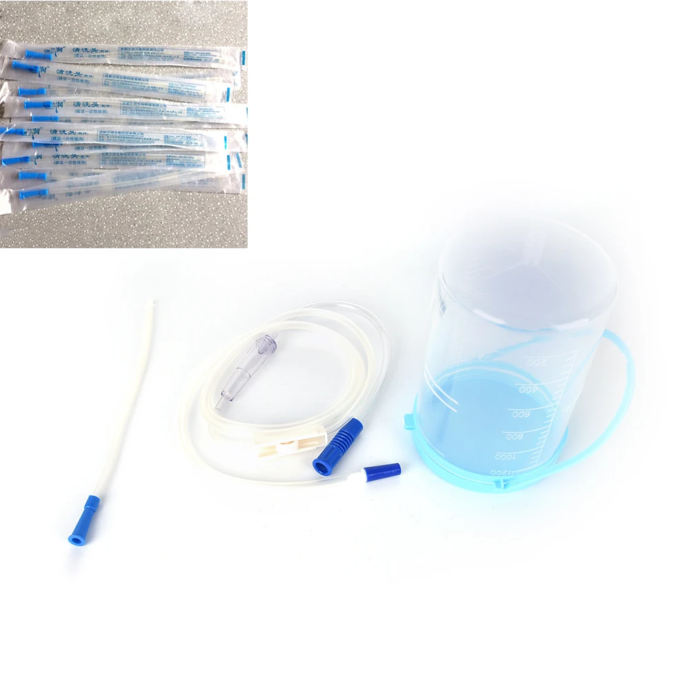 Household Enema Bowel Barrel Enema Bag Device Gesen Coffee Intestine Bowel Hydrotherapy Device With 10 Tube Hygiene Product