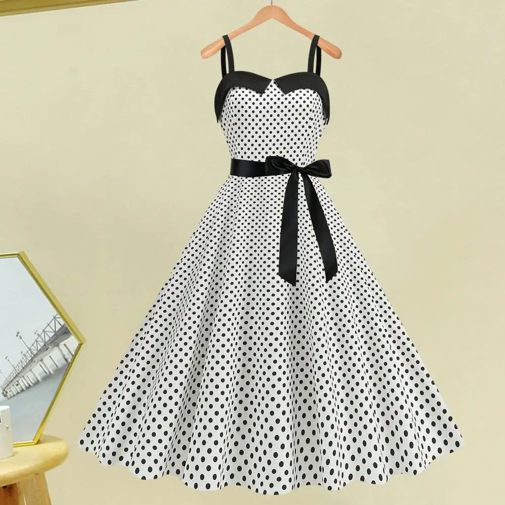 Party Dress Elegant Retro A-line Midi Dress with Bow Decor Plaid Print for Women for Wedding Prom or Party Events Cocktail Dress