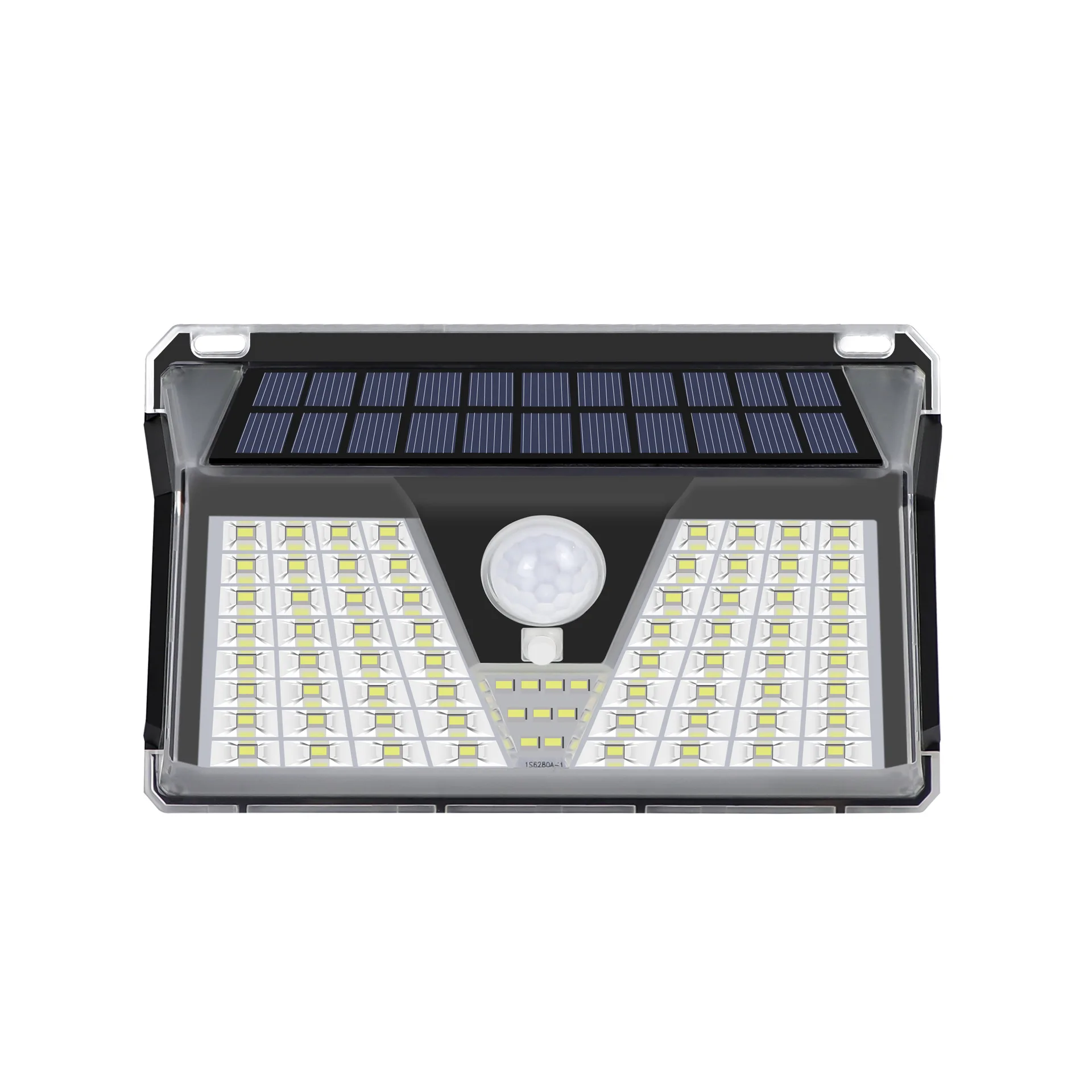 Solar wall lamp, outdoor waterproof household lighting, outdoor four-mode human body induction explosion energy-saving lighting view 3