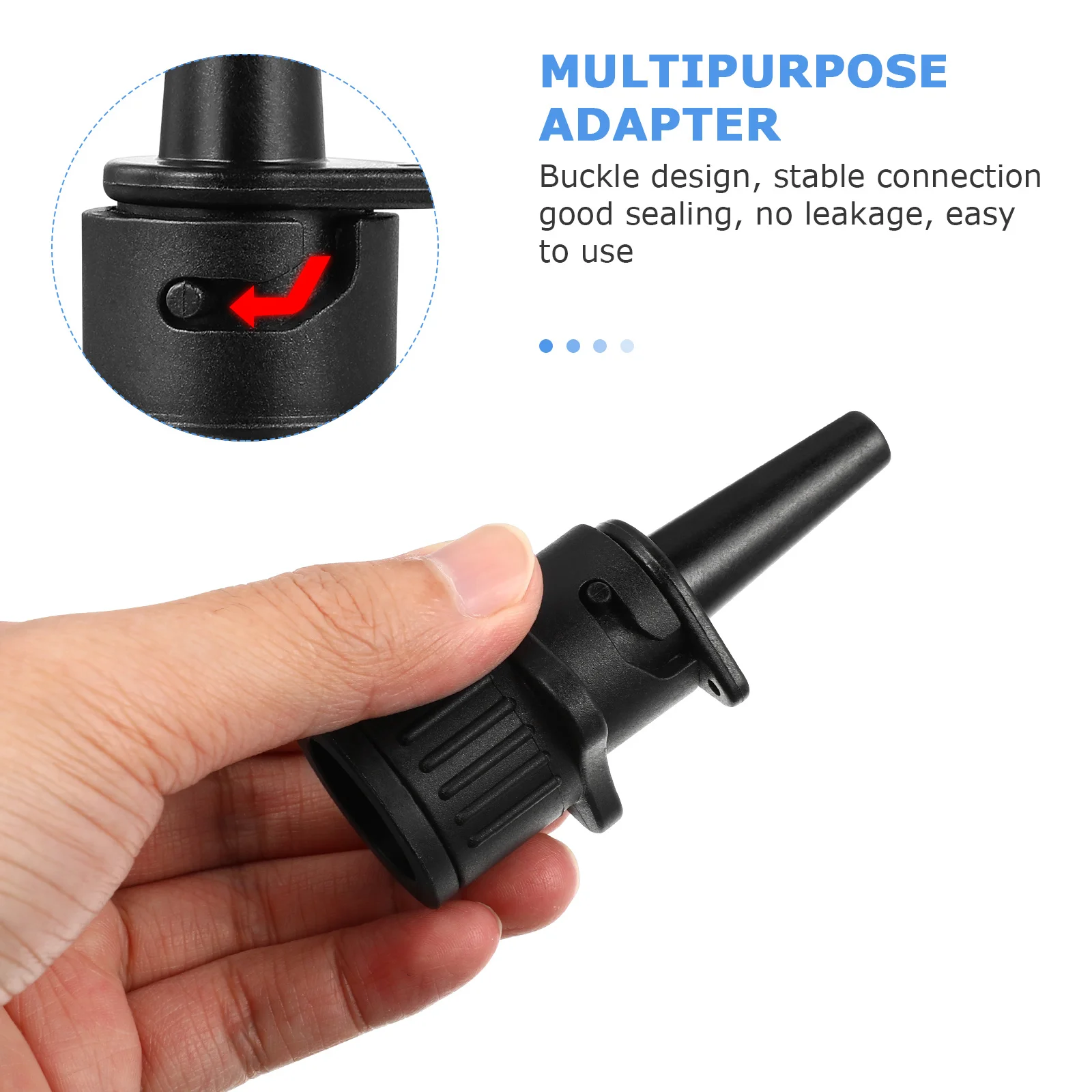 Adapter zaworu powietrznego, złączka z twardego plastiku o wysokiej wytrzymałości, odporna na przeciekanie, do desek SUP, kajaków, pontonów i pomp powietrznych.