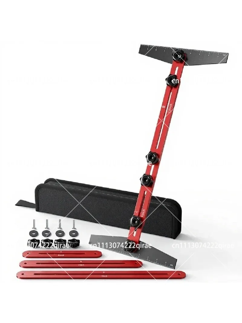Suitable For Stair Tread Template Tool - Step Measuring Jig with Ruler and Angle - 10.2In to 60In Guage Wizard Scribe Tool Cutti