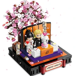 NEW Narutos And Hinata's Wedding Romantic Cherry Blossoms House Uzumakis Animes Building Blocks Classic Model Sets Bricks Kits