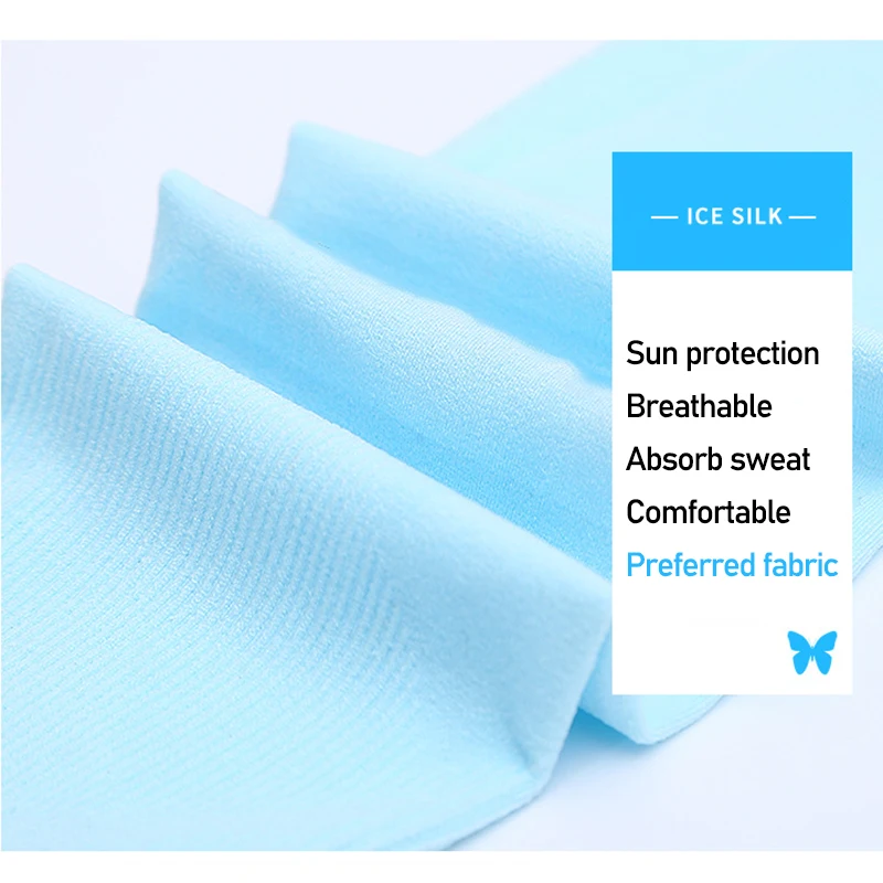 1 par respirável ciclismo mangas de gelo proteção solar uv para corrida esportes mountain bike protetor solar braço cobre