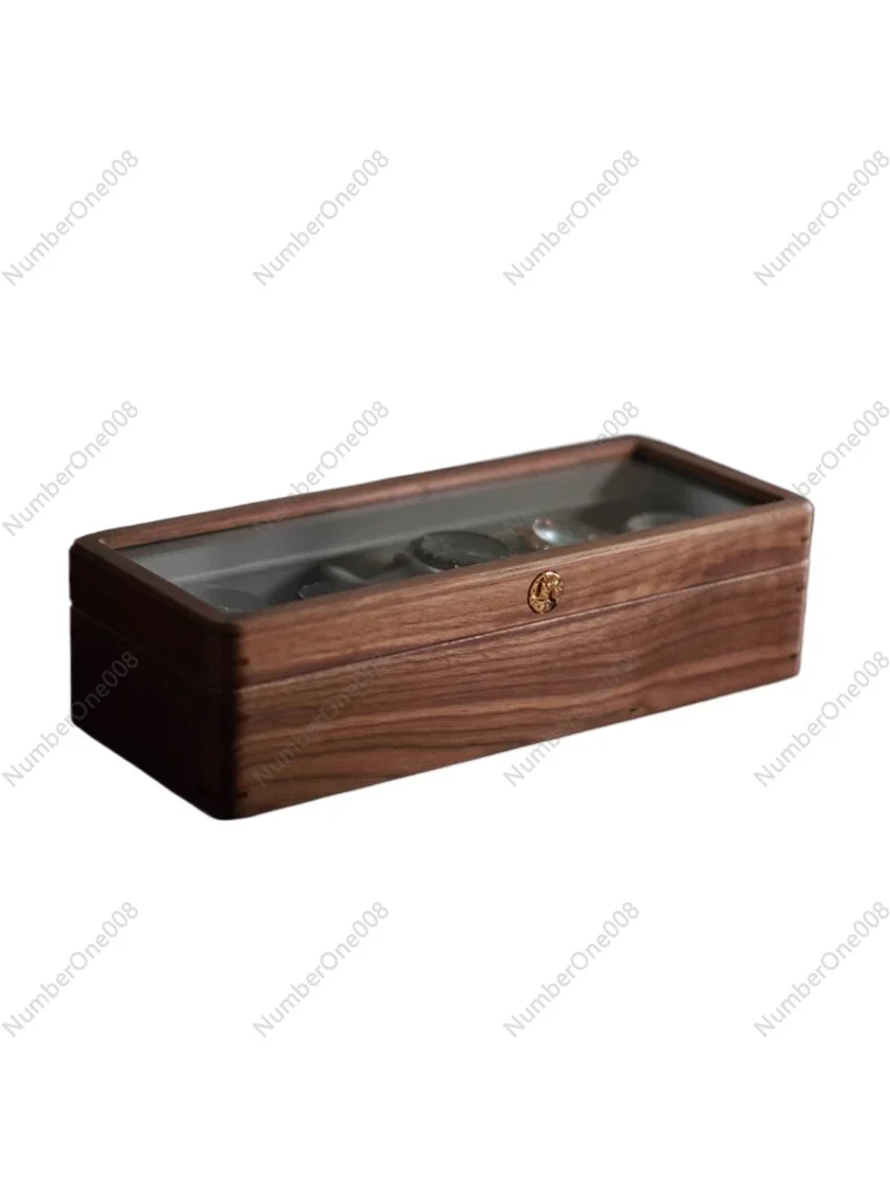 Time Watch Box/Chuangmu Workshop Black Walnut Solid Wood High-end Watch Collection Storage Box Men's Gift