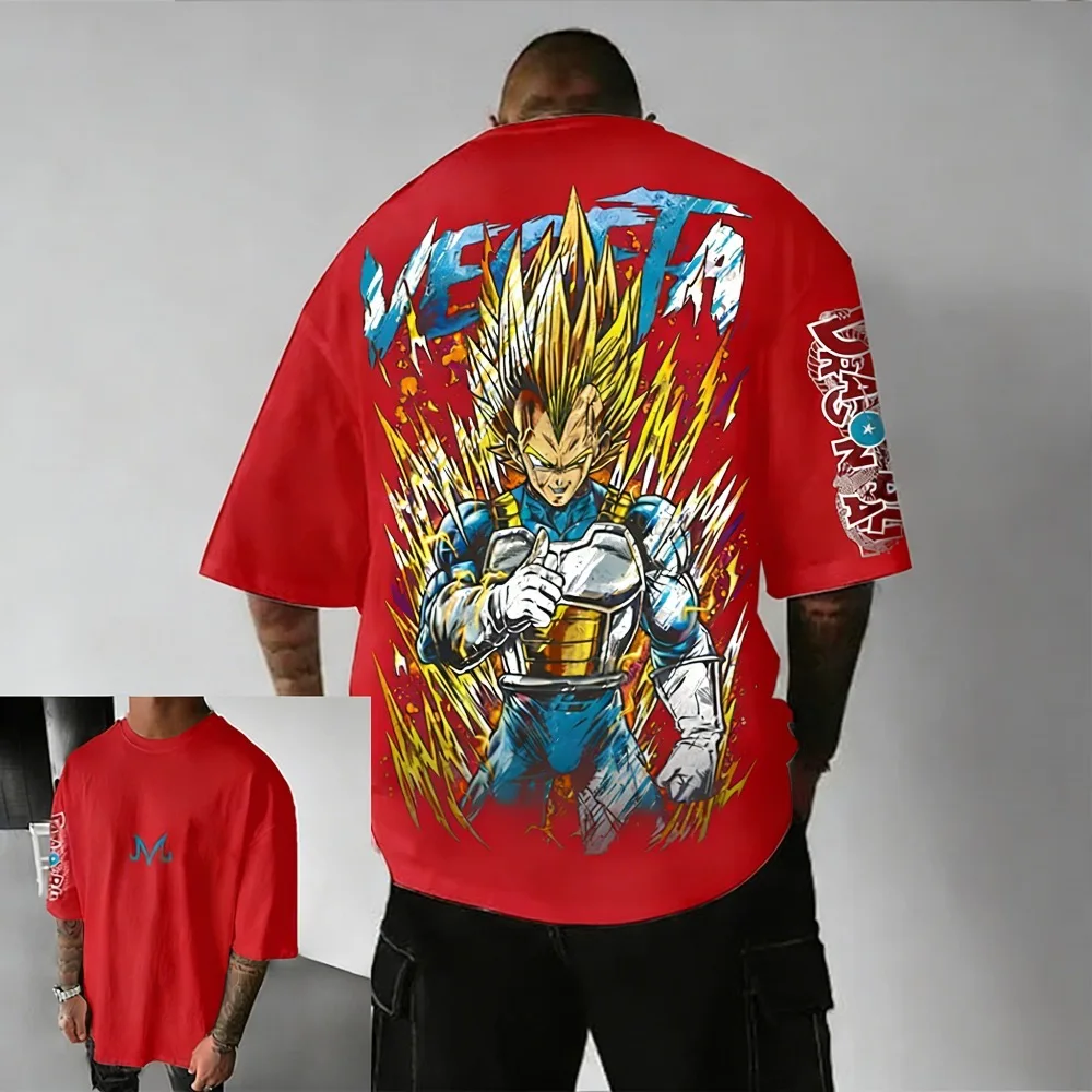 

Summer Plus Size Dragon Ball Anime Printed Men and Women T-shirt Casual Parent Child Top Fashion Harajuku Style Street Wear Y2K