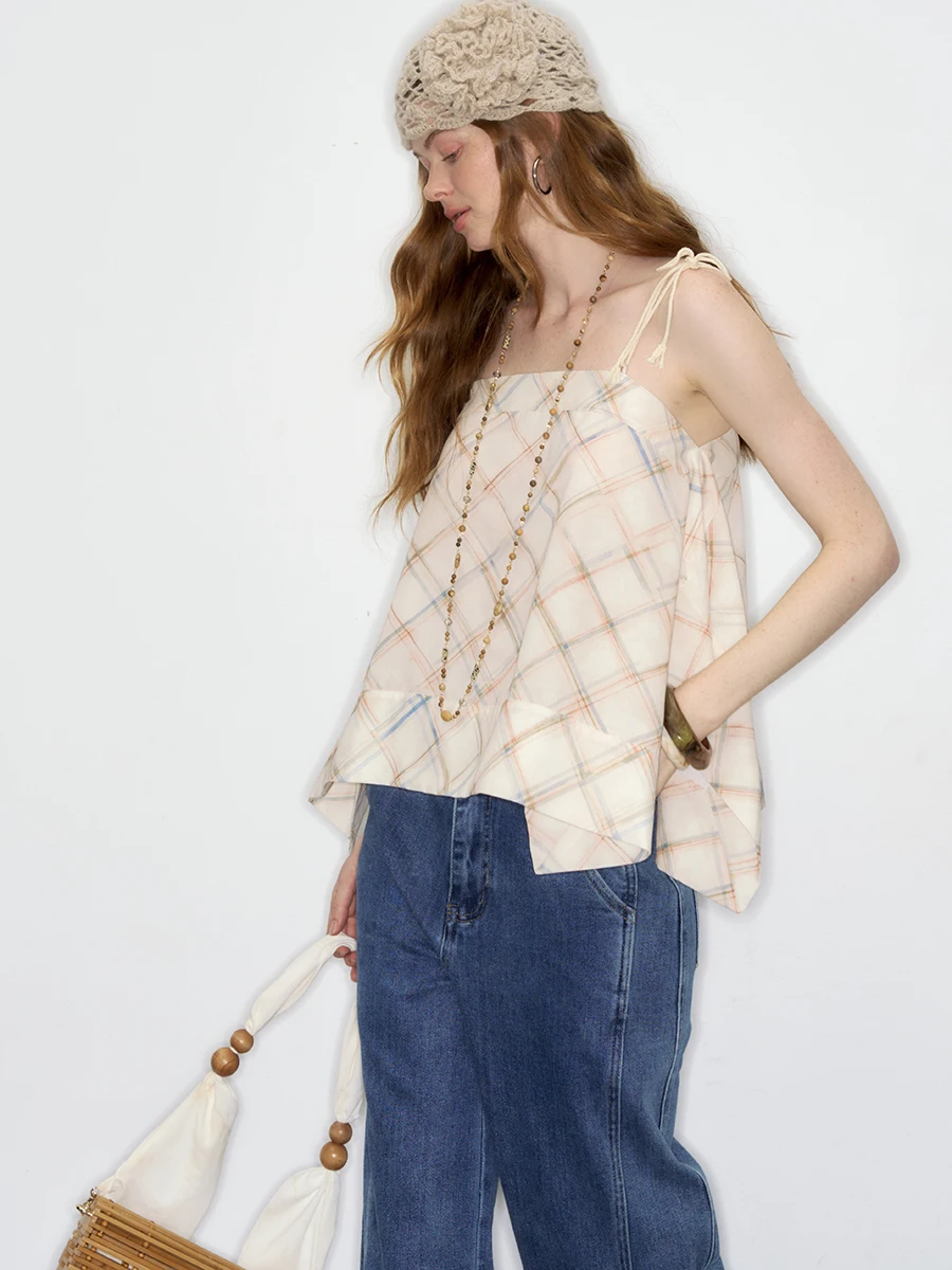 

Adjustable Strap DeeSicile Holiday id Pattern Women's Summer Outerwear Svel Vest Casual Comfortable Cotton Top