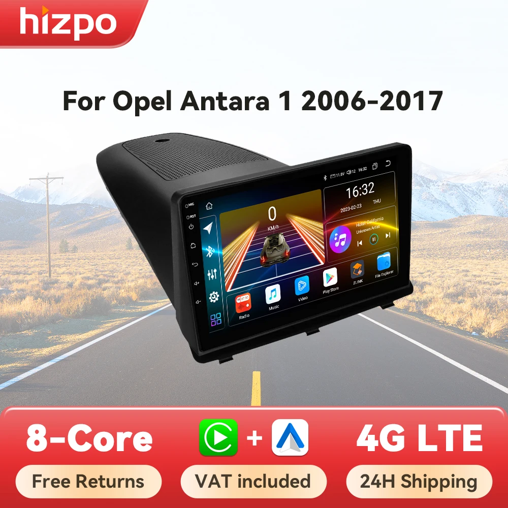 Hizpo CarPlay Android Auto Radio For Opel Antara 1 2006 - 2014 2015 2016 2017 Car Intelligent Systems Autoradio 360 Camera 4G BT