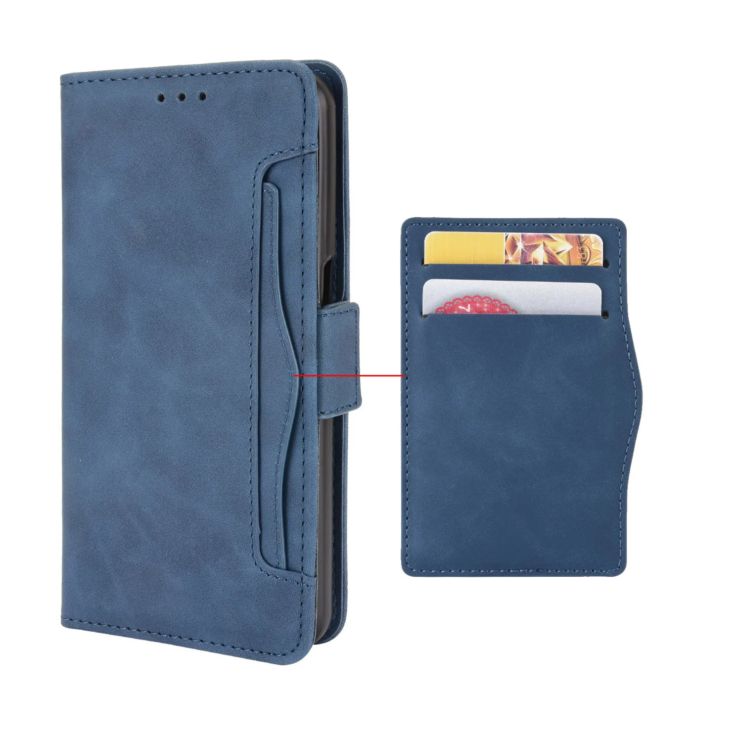 Multi-function Case For Nubia Z70 Ultra Z60S Pro Z50 Z40S V70 V60 Design Retro Leather 5 Cards Slot Book Wallet Flip Phone Cover