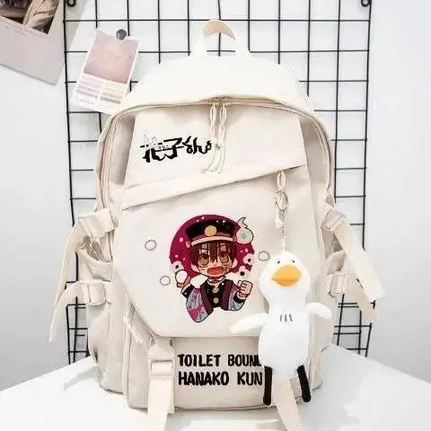 

Anime Game Jibaku Shounen Toilet-Bound Hanako-Kun Student Teens School Bags Large Capacity Backpacks