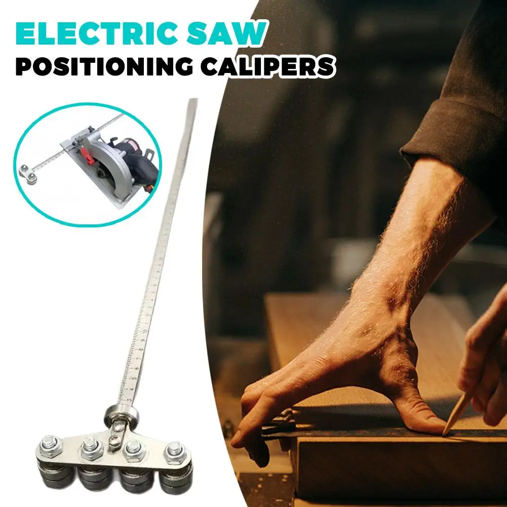 Carril guía de sierra Circular de alta precisión, pinza de posicionamiento eléctrica, rodamiento múltiple de acero inoxidable para cortes precisos de tableros de madera