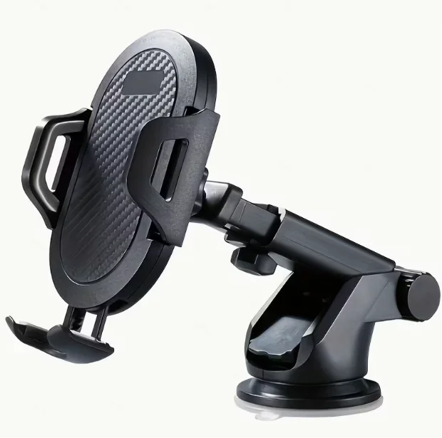 Upgraded Reliable Suction Cup Dashboard Car Phone Mount, Strong Grip Dashboard Mount - 360° Adjustable, Expandable Arm, Compatible With All Smartphones