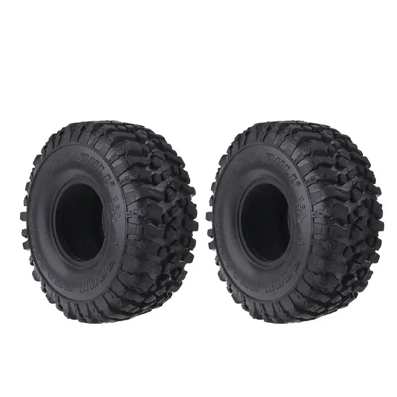 Pneus en caoutchouc et jantes en métal Beadlock pour 1:10 RC Rock inoler car Axial SCX10 108 TRX-4 S289 4 pièces 120mm/1.9mm 90046 pouces