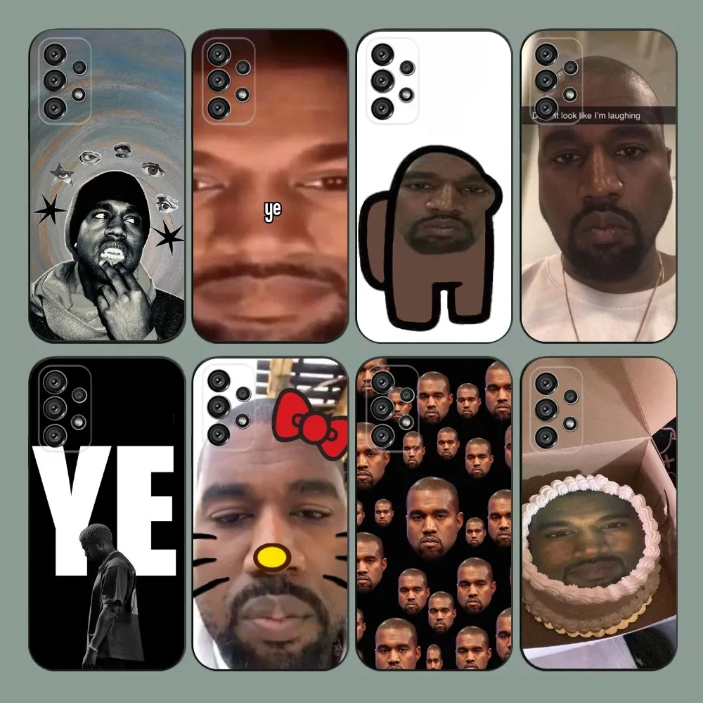 

Funny Kanye Phone Case For Samsung Galaxy A20,A21s,A22,A31,A32,A52,A53,A72,73,A80,A91 Soft Black Cover