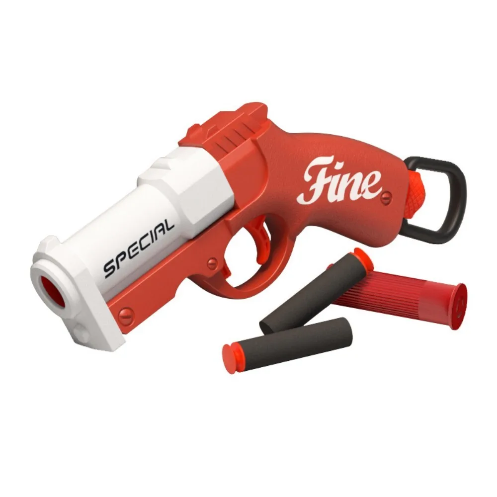 Mini Goblin Rear Pull Loaded Shell Ejection Soft Bullet Gun Launcher Toy Pistol Model for Kids Outdoor Play and Collecting 124
