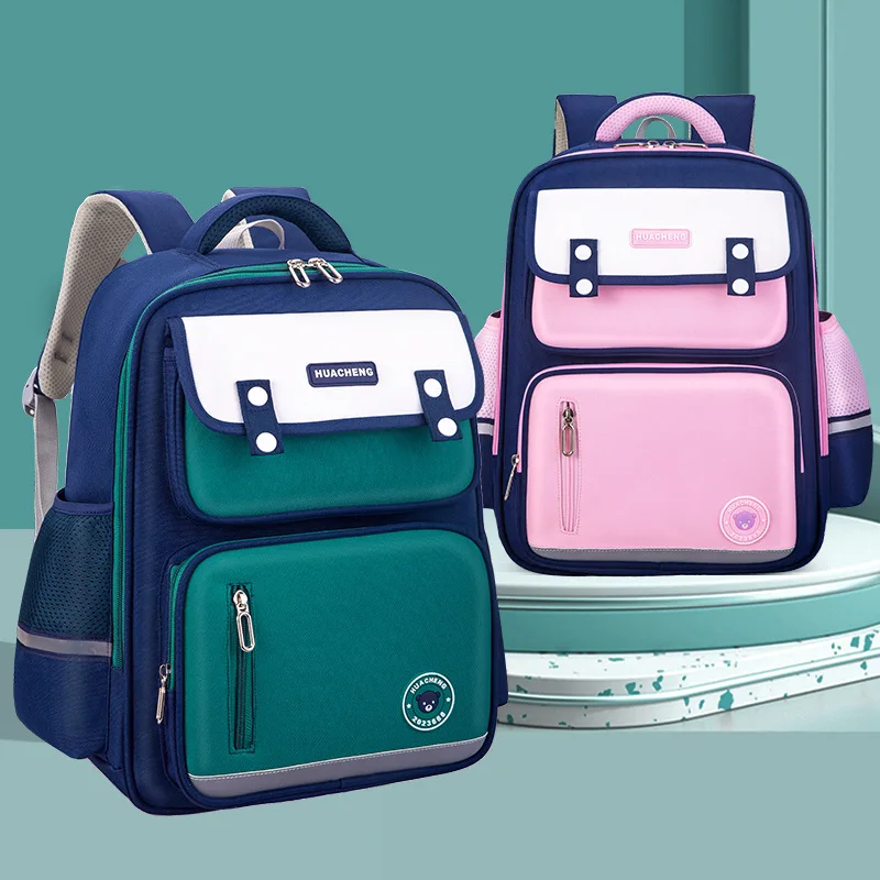 New student backpack with reduced weight and spine protection for women and men, lightweight and cute backpack for children