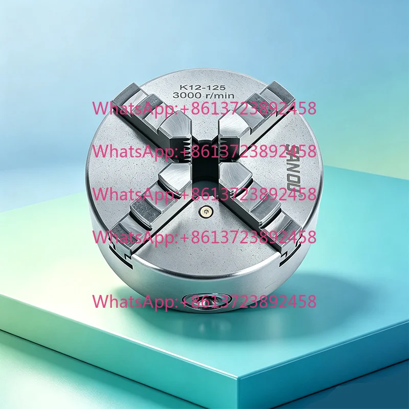 Lathe Chuck 125mm With Big Bore 38mm SANOU Brand 4 Jaw Self-centering Chuck K12-125 Precision Manual Scroll Chuck 0.05mm
