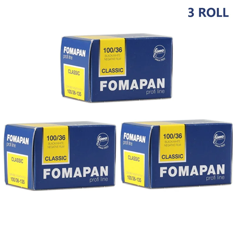 1-10 لفة Fomapan Classic 100 135 35 مللي متر أبيض وأسود فيلم حزمة فرعية لفات 36 التعرض لكل لفة لكاميرا فيلم Kodak 135 #3