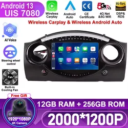 For BMW Mini Cooper S R53 R50 R52 2004 2005 2006 2007 Android 13 Auto Car Radio QLED Multimedia Video Player BT Carplay Monitor