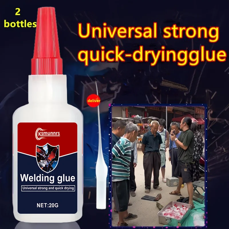 Quick-Dry Adhesive, Multi-Purpose Super Strong Bonding Agent for Ceramic, Leather, Repairs, Crafts and Household Use,, Suit
