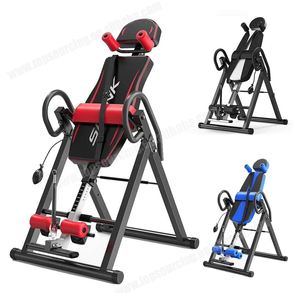 Cheaper Inversion Table With Adjustable Headrest 300 lb Weight Capacity Handstand Machine Inversion Table