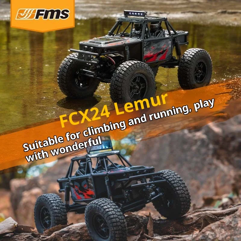 

Fms Lemur 1 24 Scale Rc Rock Crawler Four Wheel Drive Two Speed Transmission Remote Control Off Road Climbing Car Adult Hobby