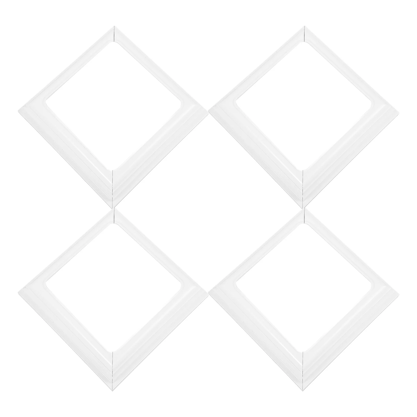 

4 Pcs Vinyl Post Skirt Base Fence Toppers Water Proof Replacement Bottom Square Stairs Balcony Railings Corridor
